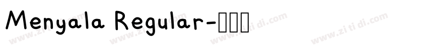 Menyala Regular字体转换